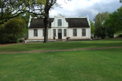 A typical Cape Dutch architecture at Boschendal Wine Estate