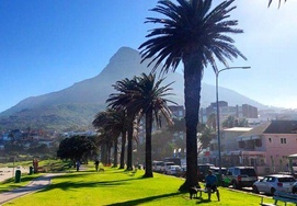 Great beach in Camps Bay in Cape town